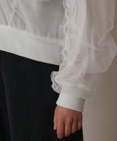 GRACE CONTINENTAL チュールギャザーブルゾン