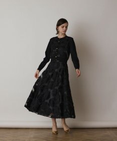 GRACE CONTINENTAL ローズ刺繍フレアスカート