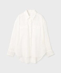 GRACE CONTINENTAL マットシアーシャツ