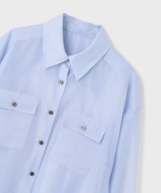 GRACE CONTINENTAL マットシアーシャツ