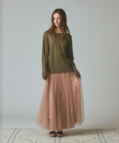 GRACE CONTINENTAL 天竺ドルマントップ カーキ