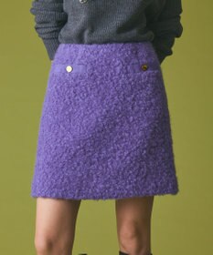 GRACE CONTINENTAL リングウールミニスカート