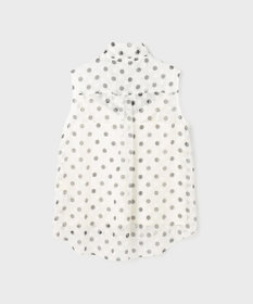 GRACE CONTINENTAL ドットオパールボウタイノースリーブ