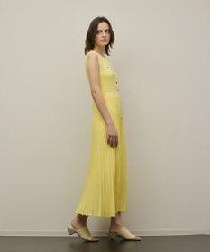 GRACE CONTINENTAL バイカラーボウタイニットワンピース