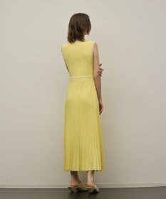 GRACE CONTINENTAL バイカラーボウタイニットワンピース