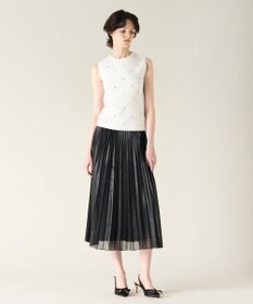 GRACE CONTINENTAL ビジューニットトップ