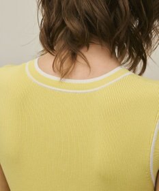 GRACE CONTINENTAL バイカラーボウタイニットワンピース