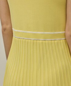 GRACE CONTINENTAL バイカラーボウタイニットワンピース