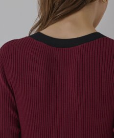 GRACE CONTINENTAL バイカラーニットワンピース