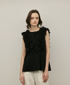 GRACE CONTINENTAL フリル切替カットトップ