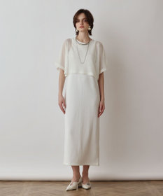 GRACE CONTINENTAL ワンピース25SS 完売品 メッシュレイヤードワンピース / GRACE CONTINENTAL | GRACE