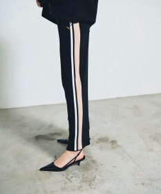 GRACE CONTINENTAL サイドラインニットパンツ