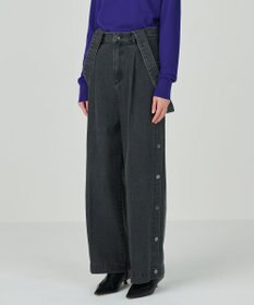 GRACE CONTINENTAL サスペンダーデニムパンツ
