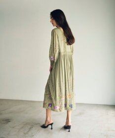 GRACE CONTINENTAL フラワー刺繍エスニックワンピース