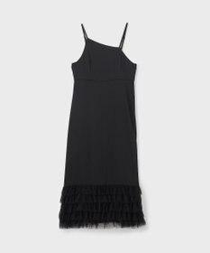 GRACE CONTINENTAL フリルチュールサテンキャミワンピース