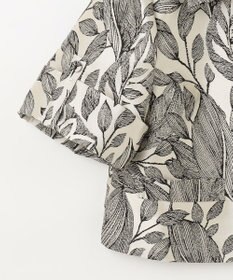 GRACE CONTINENTAL ボタニカルジャガードシャツ