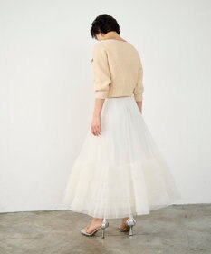 GRACE CONTINENTAL - グレースコンチネンタル　バイカラールーズニットカーディガン バイカラールーズニットカーディガン / GRACE CONTINENTAL