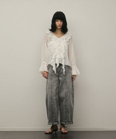 GRACE CONTINENTAL クロップトバレルパンツ