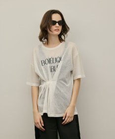 GRACE CONTINENTAL タックロゴTシャツ