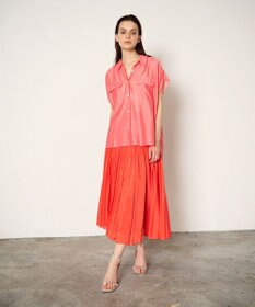 GRACE CONTINENTAL オーガンジープリーツスカート