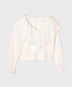 GRACE CONTINENTAL フリルニットカーディガン