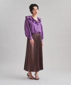 新品✨ダイアグラム グレースコンチネンタル フリルダブルブラウス パープル フリルダブルブラウス / GRACE CONTINENTAL | GRACE CONTINENTAL