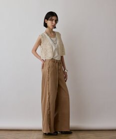 GRACE CONTINENTAL フリンジバギーパンツ