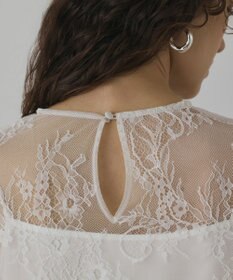 GRACE CONTINENTAL レースボウタイブラウス