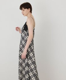 GRACE CONTINENTAL チェックプリントキャミワンピース