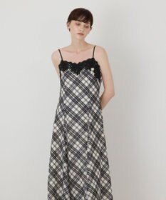 GRACE CONTINENTAL チェックプリントキャミワンピース