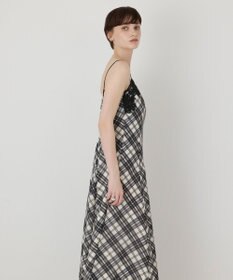 GRACE CONTINENTAL チェックプリントキャミワンピース