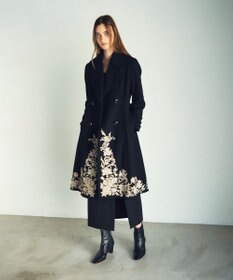 GRACE CONTINENTAL 刺繍ウールコート