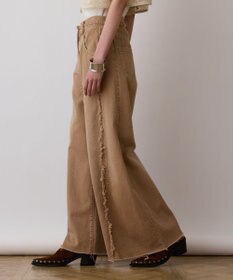 GRACE CONTINENTAL フリンジバギーパンツ