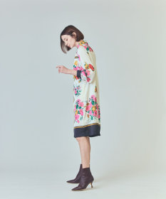 GRACE CONTINENTAL ボタニカルスカーフプリントワンピース