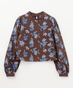 GRACE CONTINENTAL フラワー刺繍ショートトップ