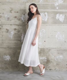 GRACE CONTINENTAL メッシュツイードキャミドレス