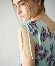 GRACE CONTINENTAL エスニックフラワー刺繍ワンピース