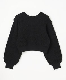 GRACE CONTINENTAL フクレジャガードニットトップ