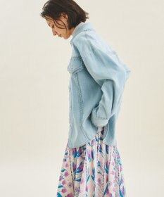 GRACE CONTINENTAL / グレースコンチネンタル タックスリーブデニムシャツ タックスリーブデニムシャツ / GRACE CONTINENTAL | GRACE