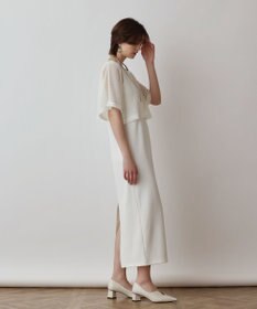 GRACE CONTINENTAL メッシュレイヤードワンピース