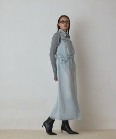 GRACE CONTINENTAL デニムロングジレワンピース