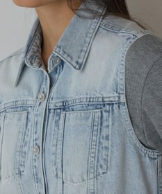 GRACE CONTINENTAL デニムロングジレワンピース