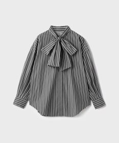 GRACE CONTINENTAL ストライプビッグボウブラウス