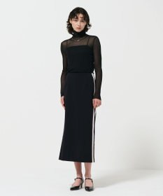 GRACE CONTINENTAL シアーリブタートルトップ