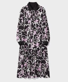 GRACE CONTINENTAL キカフラワープリーツドレス