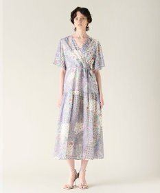 GRACE CONTINENTAL ペイズリーカシュクールワンピース