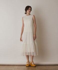 GRACE CONTINENTAL メッシュロングワンピース
