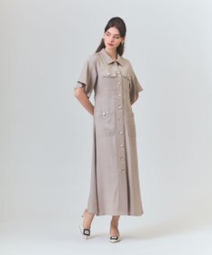 GRACE CONTINENTAL リネンデニムライクワンピース