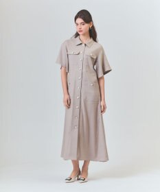 GRACE CONTINENTAL リネンデニムライクワンピース