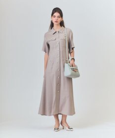 GRACE CONTINENTAL リネンデニムライクワンピース